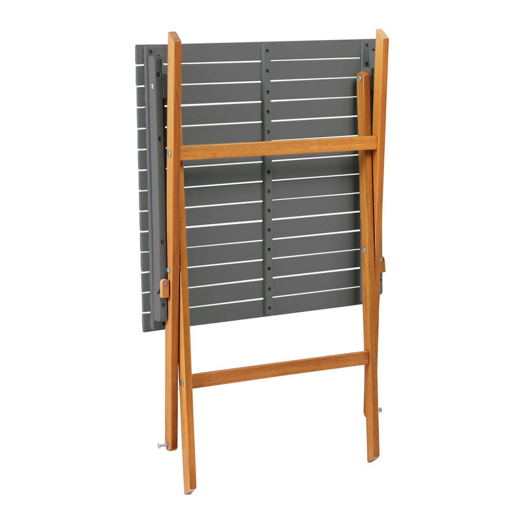 Voir la diapositive 4 : GARDENSTAR Salon de jardin - 2 places - Acacia - Bois et gris - POBOIS
