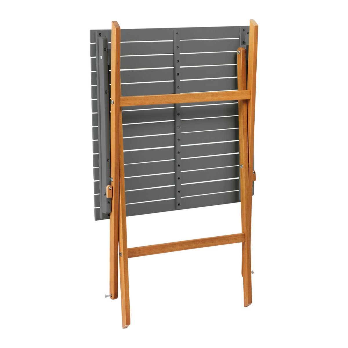 GARDENSTAR Salon de jardin - 2 places - Acacia - Bois et gris - POBOIS