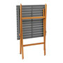 Voir la diapositive 4 : GARDENSTAR Salon de jardin - 2 places - Acacia - Bois et gris - POBOIS