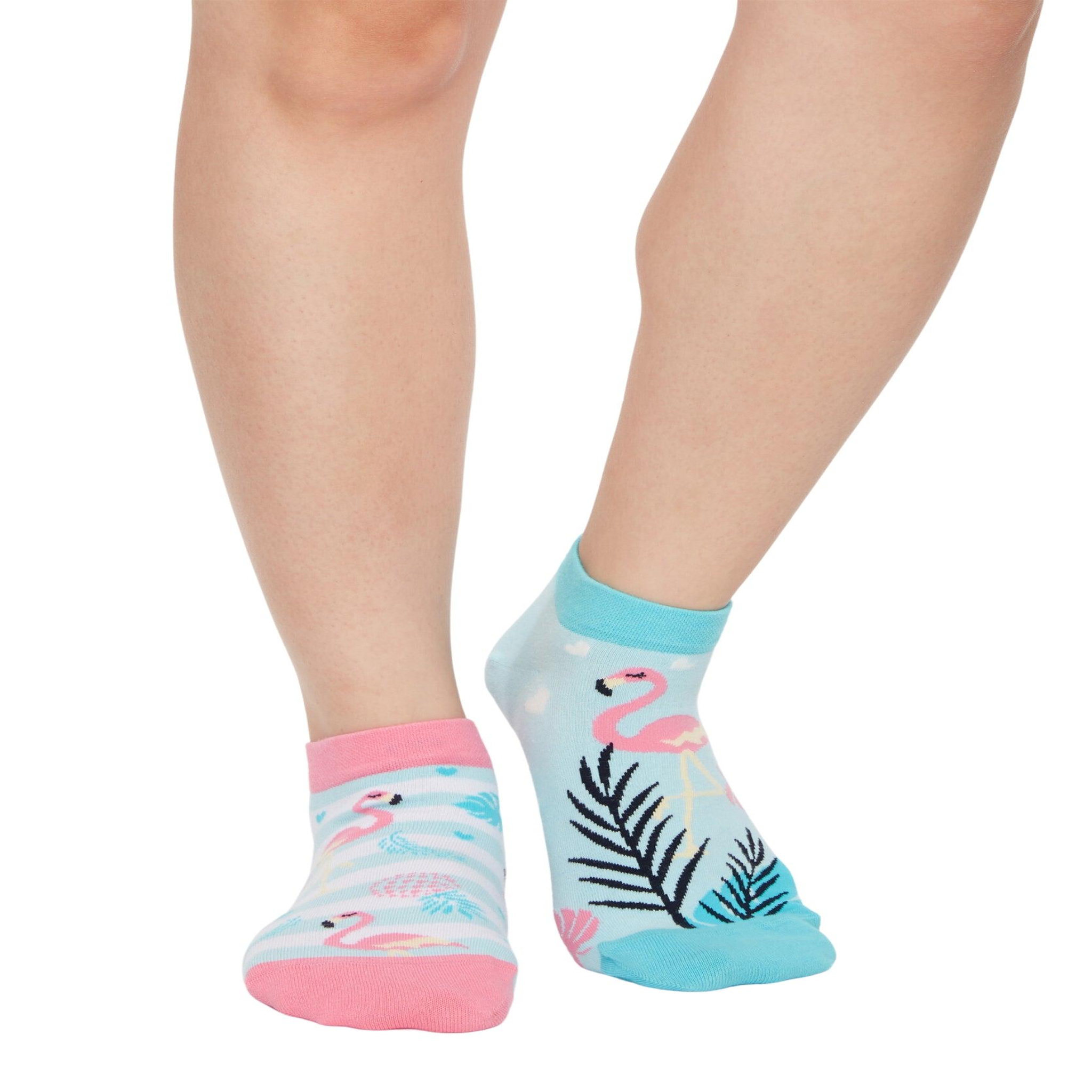 Voir la diapositive 2 : DEDOLES Socquettes flamants roses amoureux