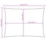 Voir la diapositive 6 : VIDAXL Voile de parasol tissu oxford rectangulaire 3x4,5 m creme