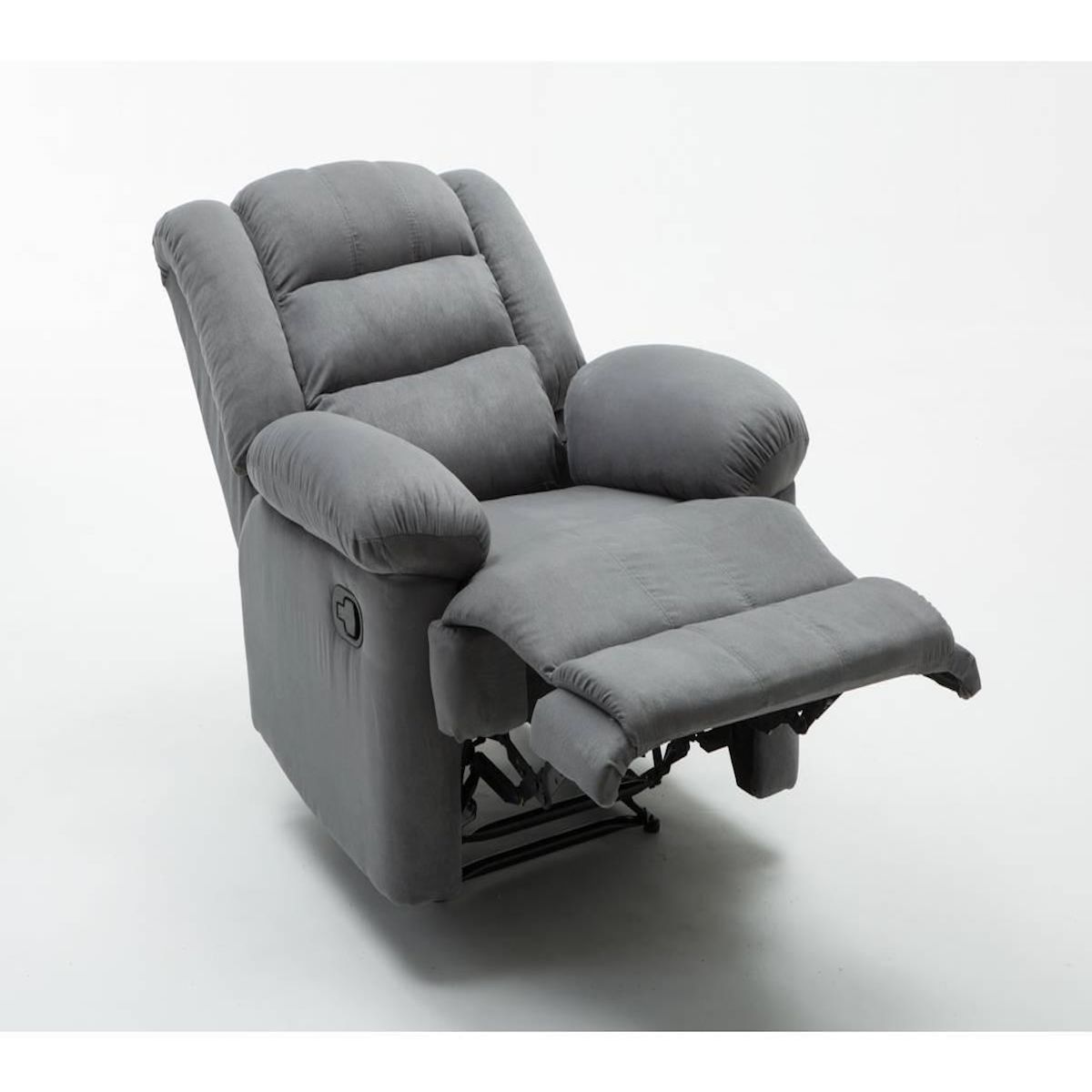 Habitat et Jardin Fauteuil relax  Buckingham  - 85 x 93 x 100 cm - Gris clair