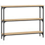 Voir la diapositive 2 : VIDAXL Table console chêne sonoma 100x22,5x75 cm bois d ingénierie