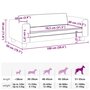 Voir la diapositive 6 : VIDAXL Lit pour chien avec extension creme 100x50x30 cm similicuir