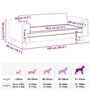 Voir la diapositive 6 : VIDAXL Lit pour chien avec extension creme 100x50x30 cm similicuir