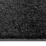VIDAXL Paillasson lavable Noir 90x120 cm