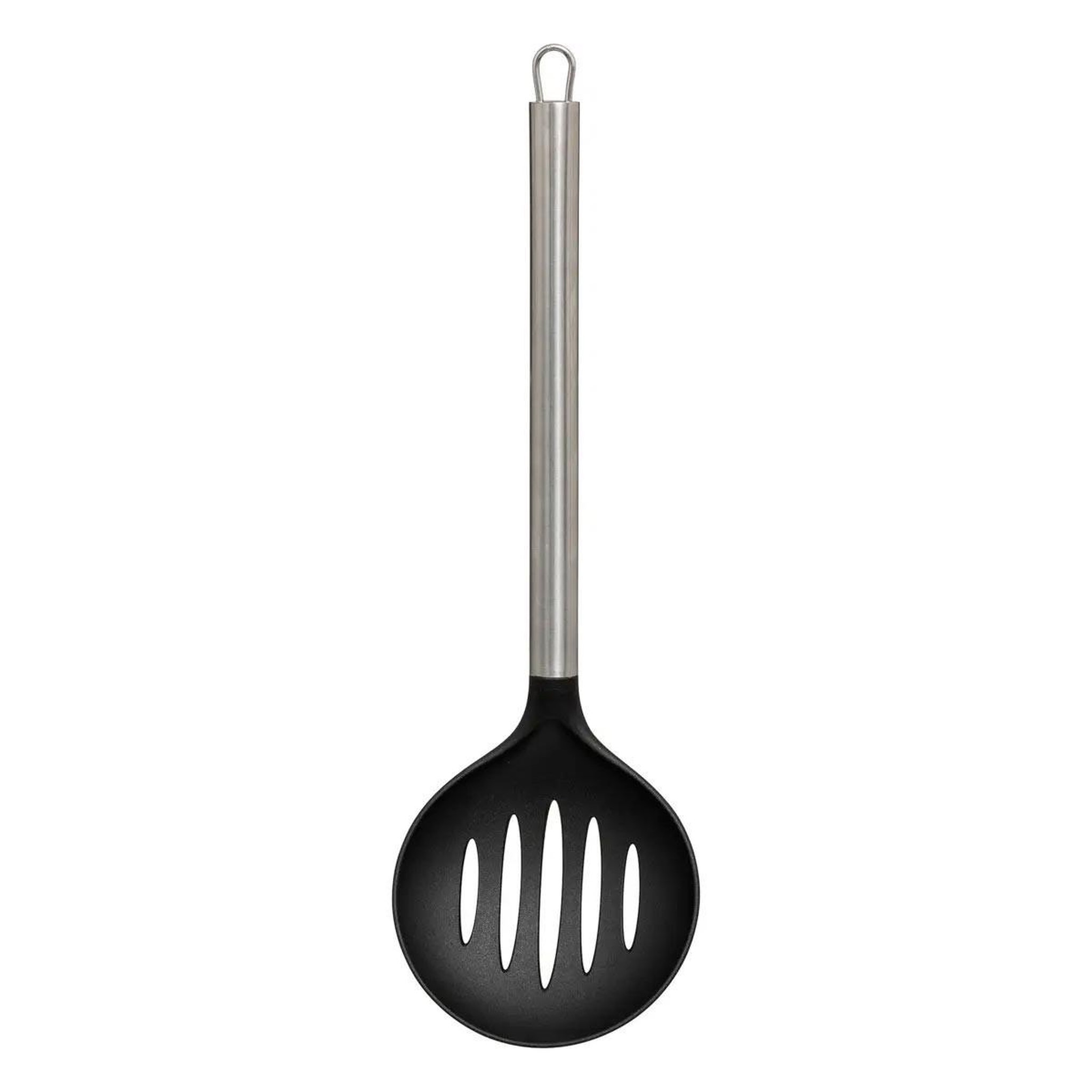 Voir la diapositive 5 : FIVE Lot de 5 ustensiles avec pot  inox  36cm argent