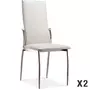 Lot de 2 chaises BRUXELLES coloris Blanc