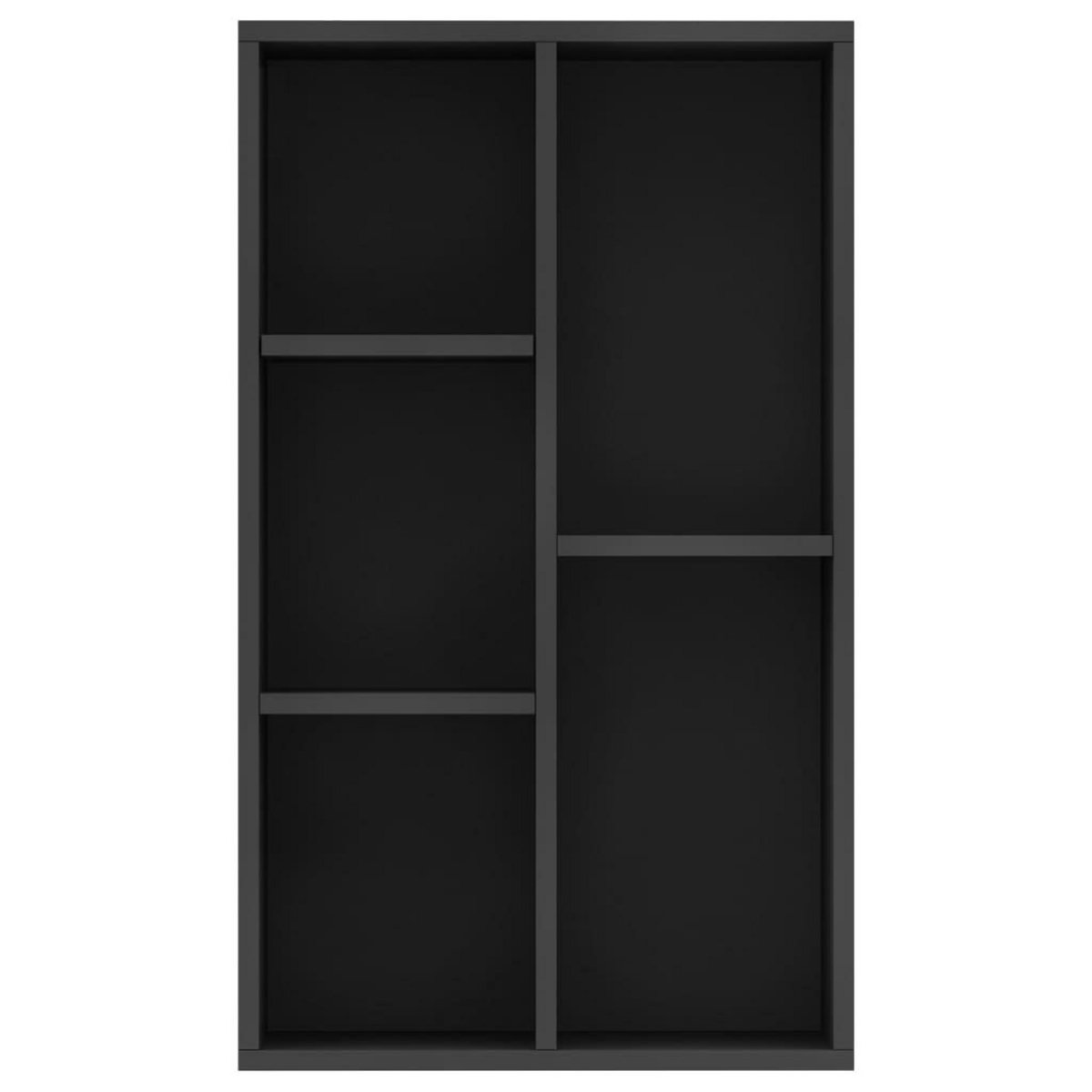 VIDAXL Bibliotheque/Buffet Noir 50x25x80 cm Bois d'ingenierie