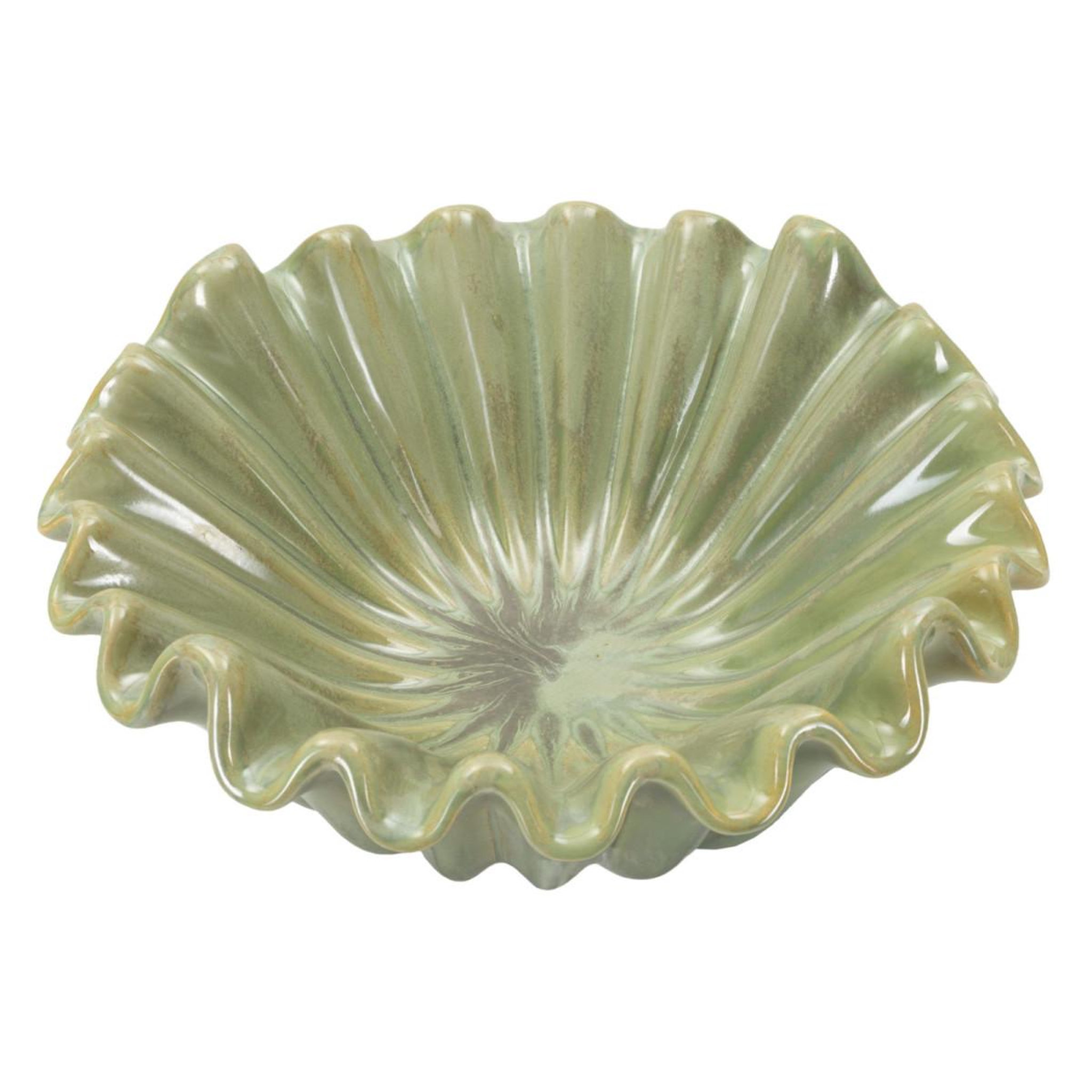 Voir la diapositive 2 : Paris Prix Vide-poche en céramique  venice  33cm vert