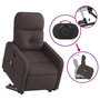 Voir la diapositive 5 : VIDAXL Fauteuil inclinable de massage Marron fonce Tissu