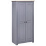 Voir la diapositive 1 : VIDAXL Garde-robe Gris 80x50x171,5 cm Pin massif Assortiment Panama