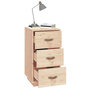 Voir la diapositive 4 : VIDAXL Table de chevet 40x40x75 cm Bois de pin solide