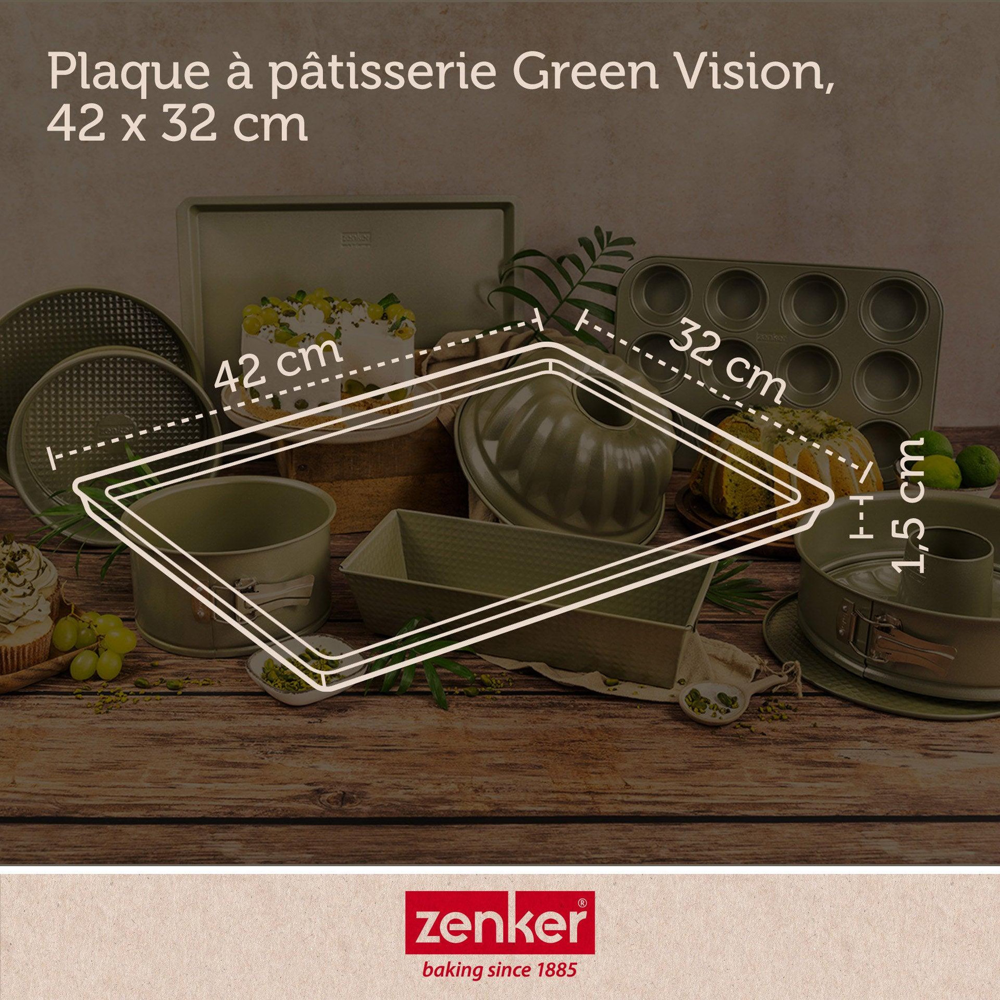 Voir la diapositive 4 : ZENKER Plaque à pâtisserie 42 x 32 cm zenker green vision