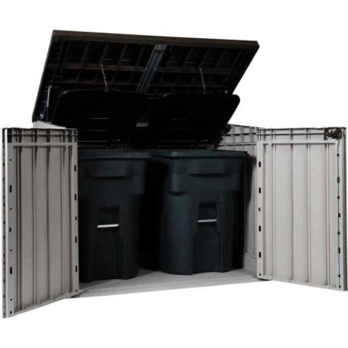 Toomax Coffre de jardin - TOOMAX - STORAWAY PLUS 2XL - Résine - Capacité 2270L - Taupe et marron