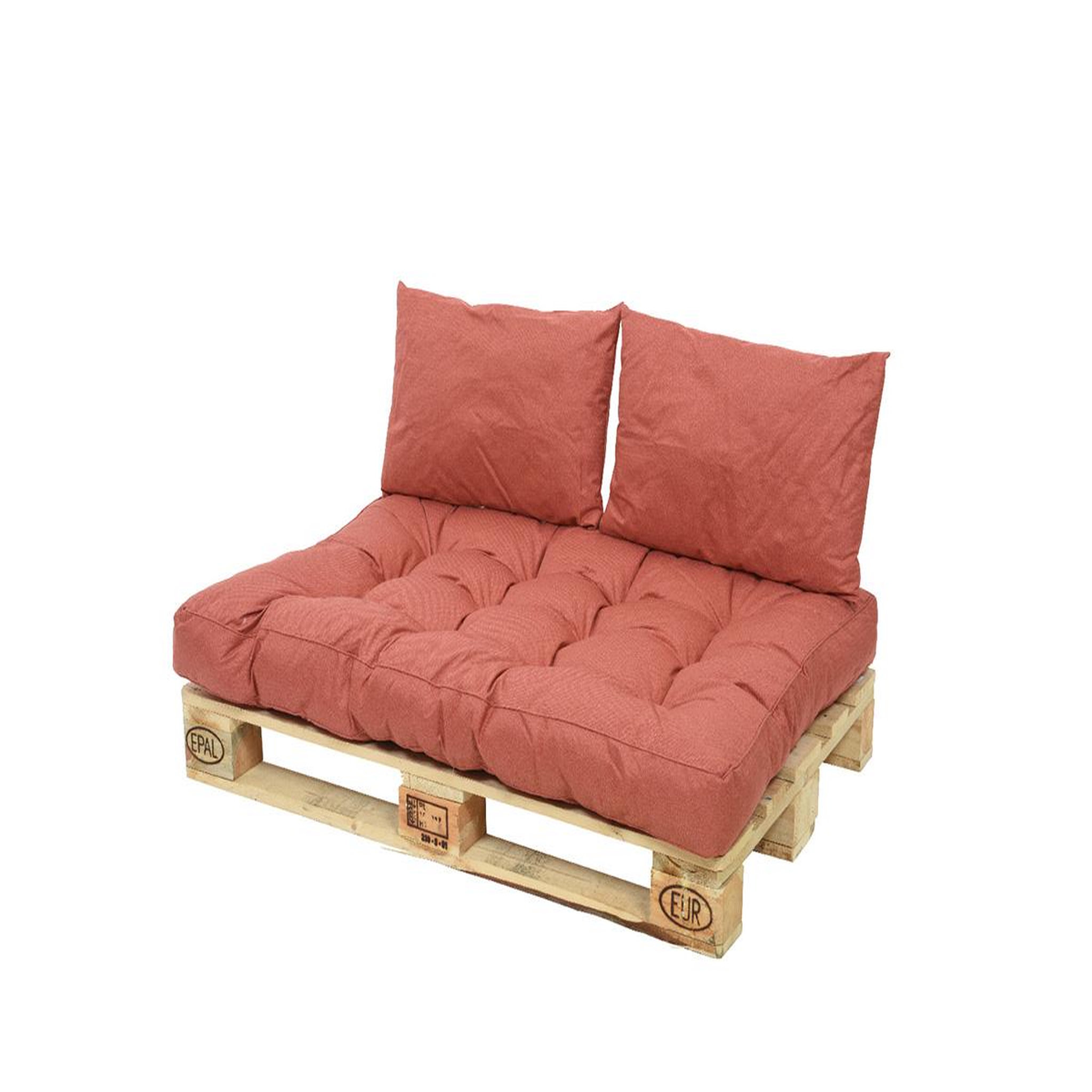 JARDIDECO Ensemble coussin d'extérieur palette rouille - Jardideco