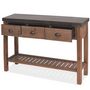 Voir la diapositive 5 : VIDAXL Table console Bois massif de sapin 122 x 35 x 80 cm