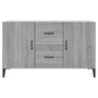 Voir la diapositive 5 : VIDAXL Buffet sonoma gris 100x36x60 cm bois d ingénierie