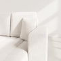 Voir la diapositive 4 : BEST MOBILIER Nicole - canapé d'angle réversible 4 places convertible avec coffre en tissu