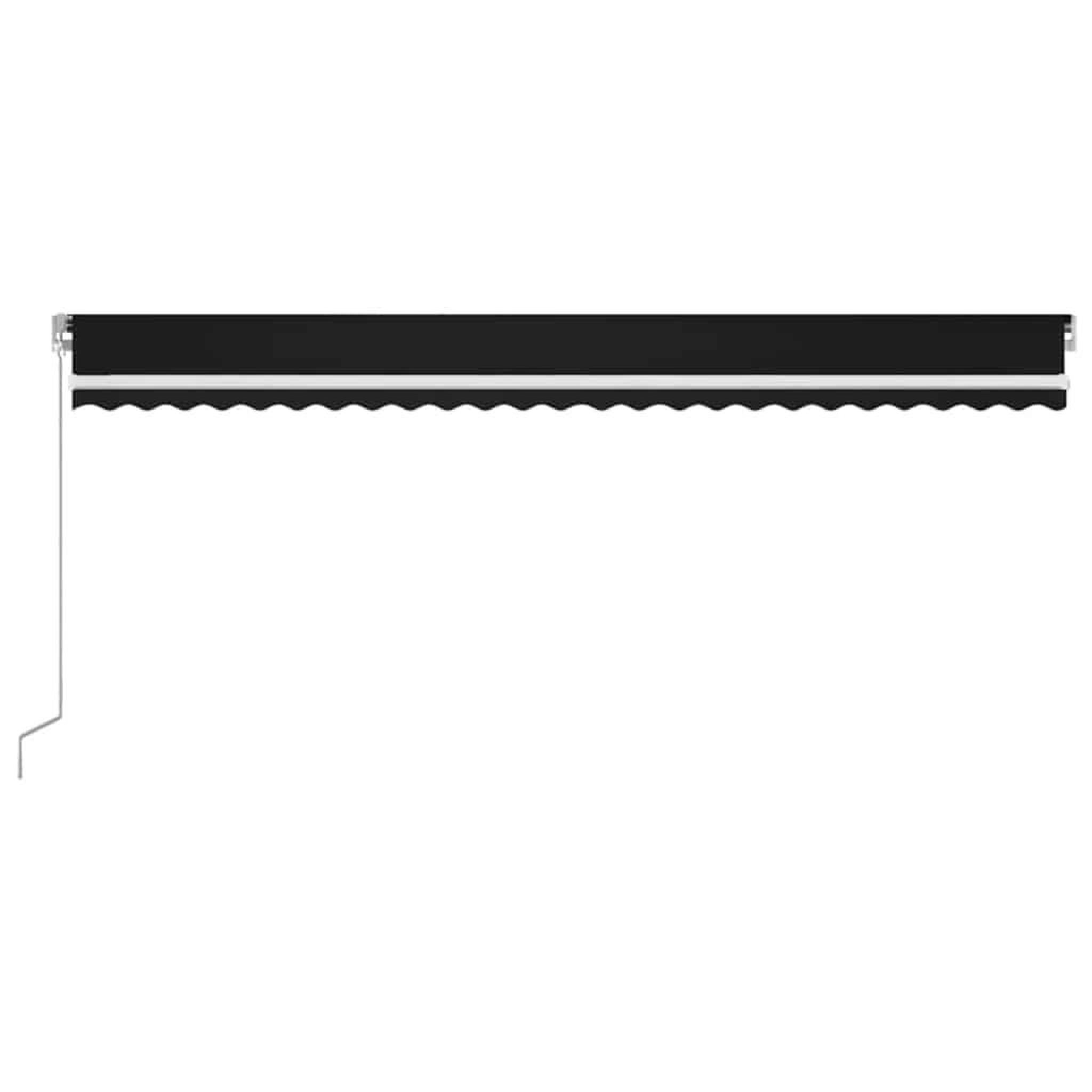 Voir la diapositive 3 : VIDAXL Auvent manuel retractable avec LED 600x300 cm Anthracite