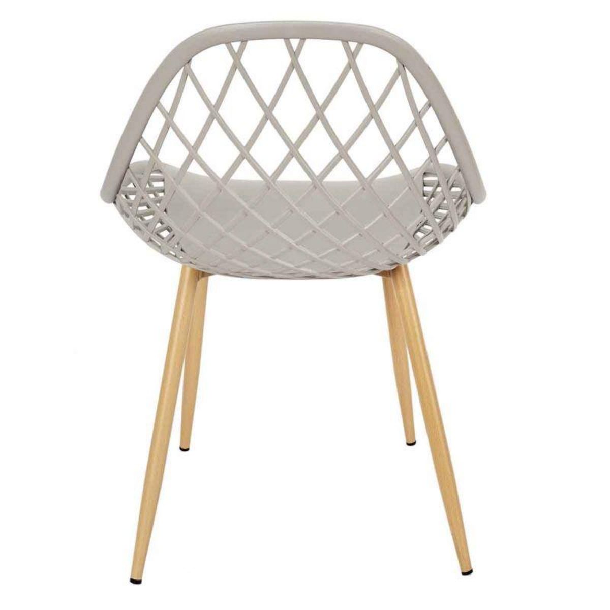 Paris Prix Lot de 4 Chaises Design  Malaga  80cm Taupe