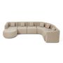 Voir la diapositive 3 : LISA DESIGN Ikare - canapé modulable d'angle gauche - 6 places - en tissu