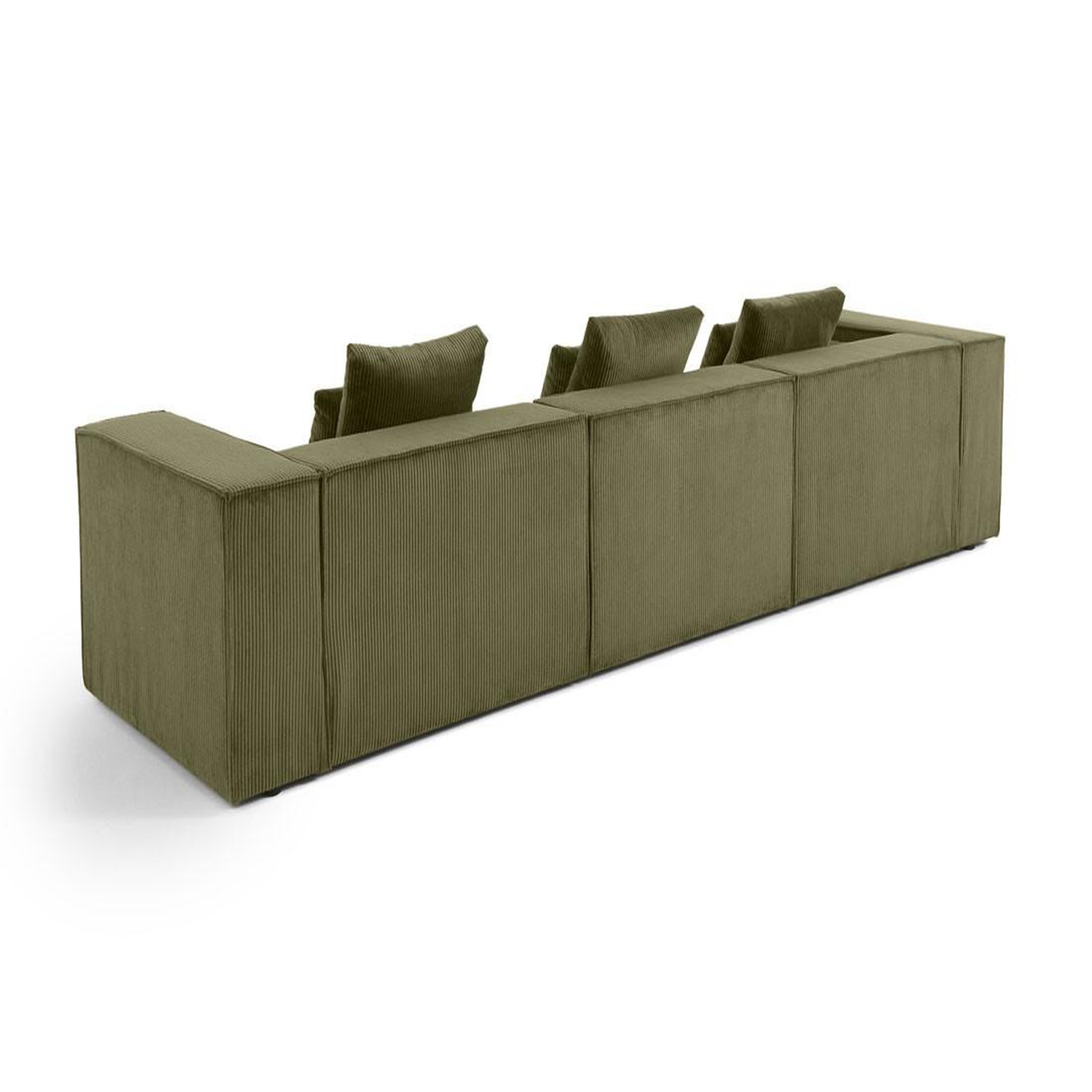 Voir la diapositive 4 : BEST MOBILIER Colombine - canapé modulable droit - 3 places - en velours côtelé