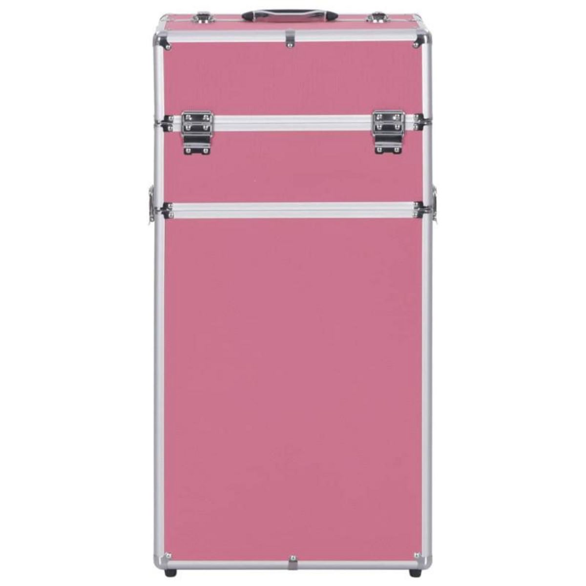 VIDAXL Chariot de maquillage Aluminium Rose