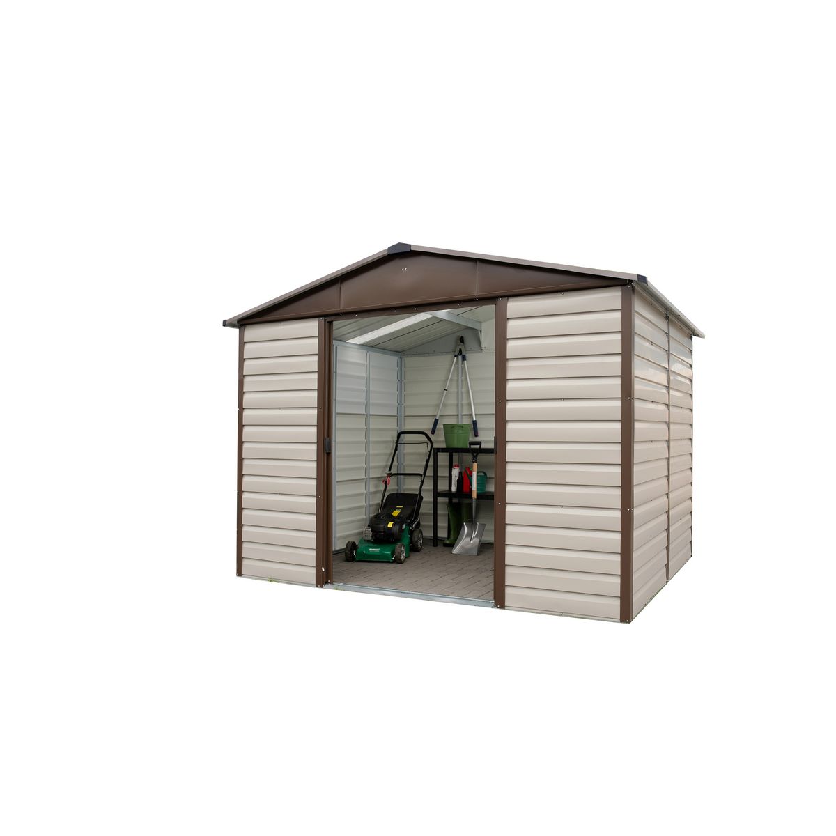 Yardmaster Abri de jardin métal - 4,04m² - NALOTO