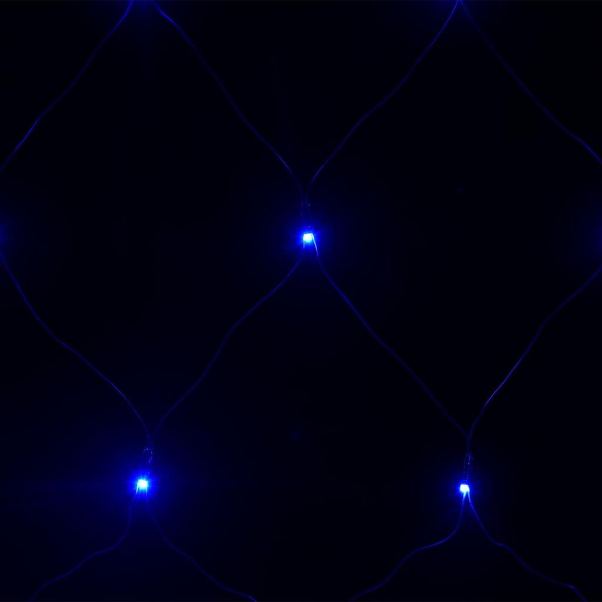Voir la diapositive 5 : VIDAXL Filet lumineux bleu de Noël 4x4 m 544 LED Interieur/exterieur