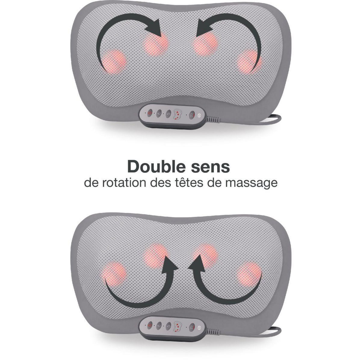 ESSENTIEL B Coussin massant chauffant rechargeable eden