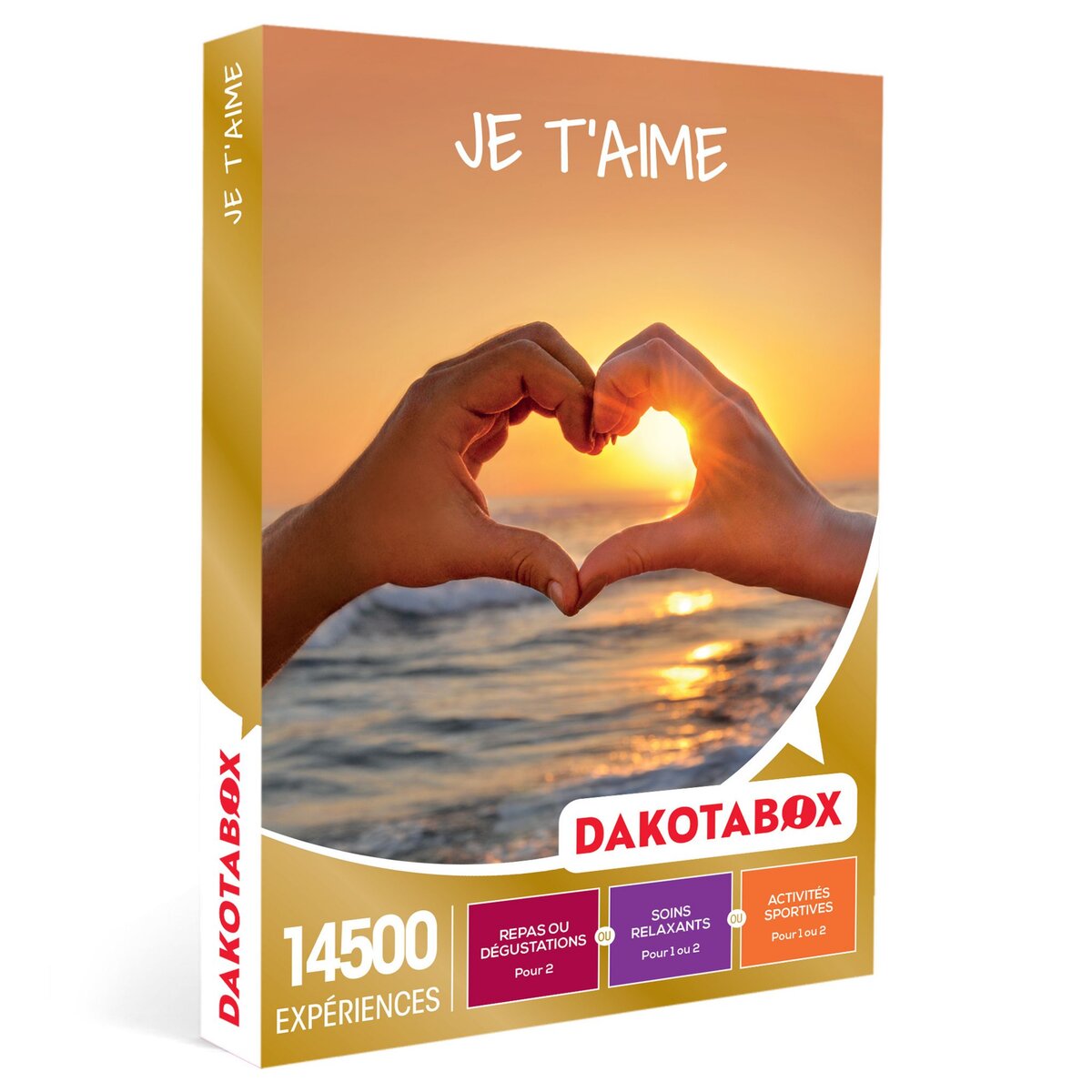 Dakotabox Coffret Cadeau - Je t'aime - 14500 expériences pour déclarer son amour : repas, soins et activités sportives