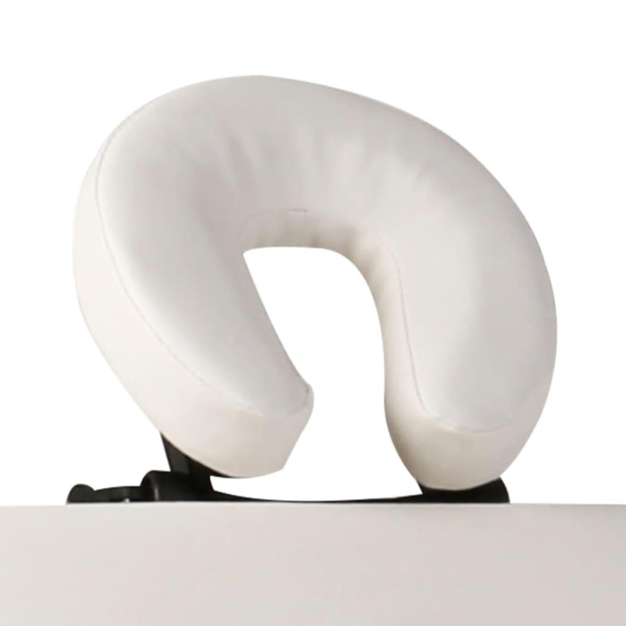 Voir la diapositive 3 : VIDAXL Table de massage pliable Blanc creme 2 zones cadre en aluminium