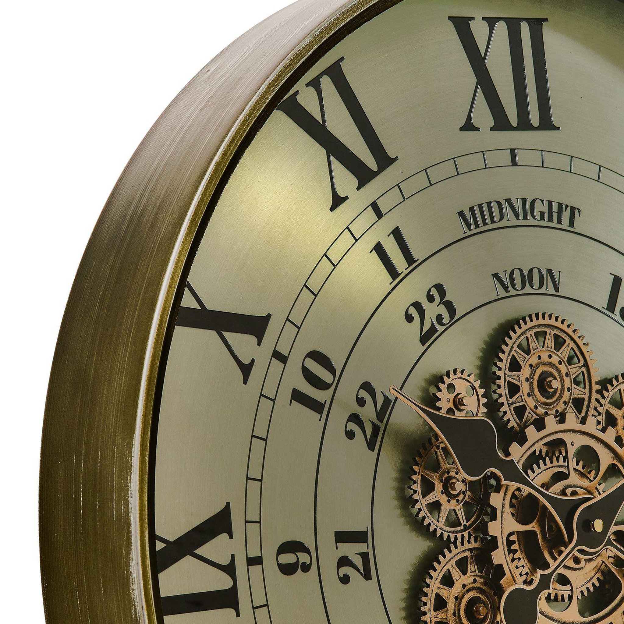 Voir la diapositive 3 : ATMOSPHERA Horloge effet rétro michel - vert