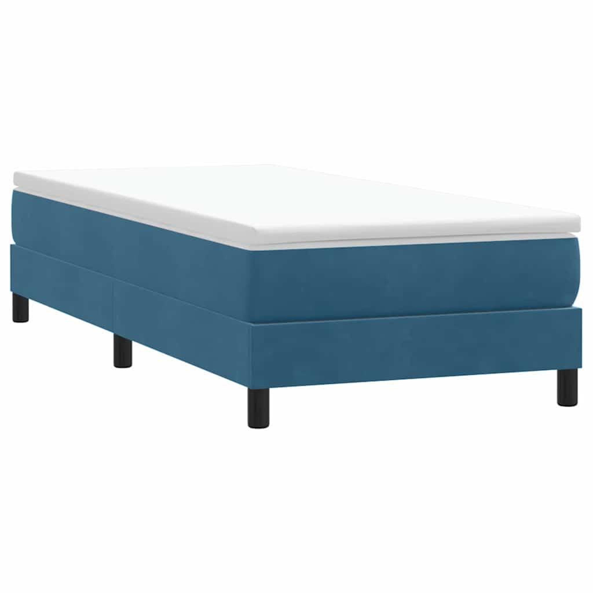 VIDAXL Sommier a lattes de lit sans matelas bleu fonce 100x210 cm