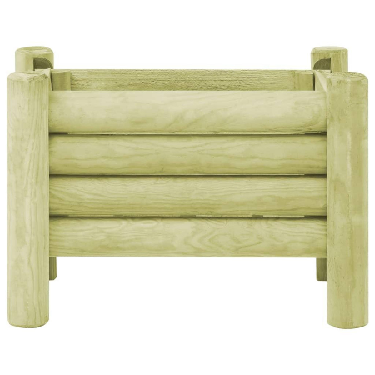 VIDAXL Lit sureleve de jardin Bois de pin impregne 60x40x42 cm