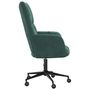 Voir la diapositive 4 : VIDAXL Chaise de relaxation Vert fonce Velours