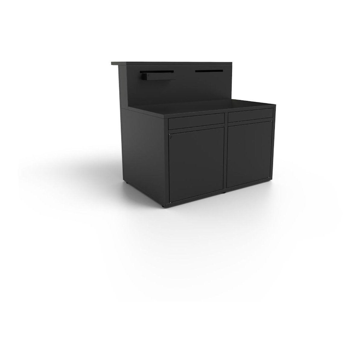 FORGE ADOUR Meuble de cuisine extérieure SC CBN Cuisine Comptoir Bar Noir