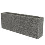 Voir la diapositive 2 : VIDAXL Lit sureleve a gabion Acier galvanise 270x50x100 cm