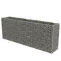Voir la diapositive 2 : VIDAXL Lit sureleve a gabion Acier galvanise 270x50x100 cm