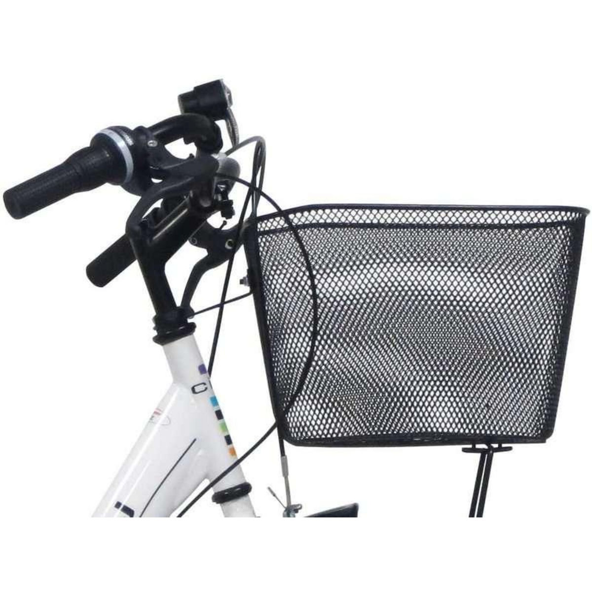 Vélo VTC 26'' City Rigide Femme Acier - 6 vitesses  - enjambement bas - Shimano - Panier avant - Porte bagages - garde boues et jantes en aluminium