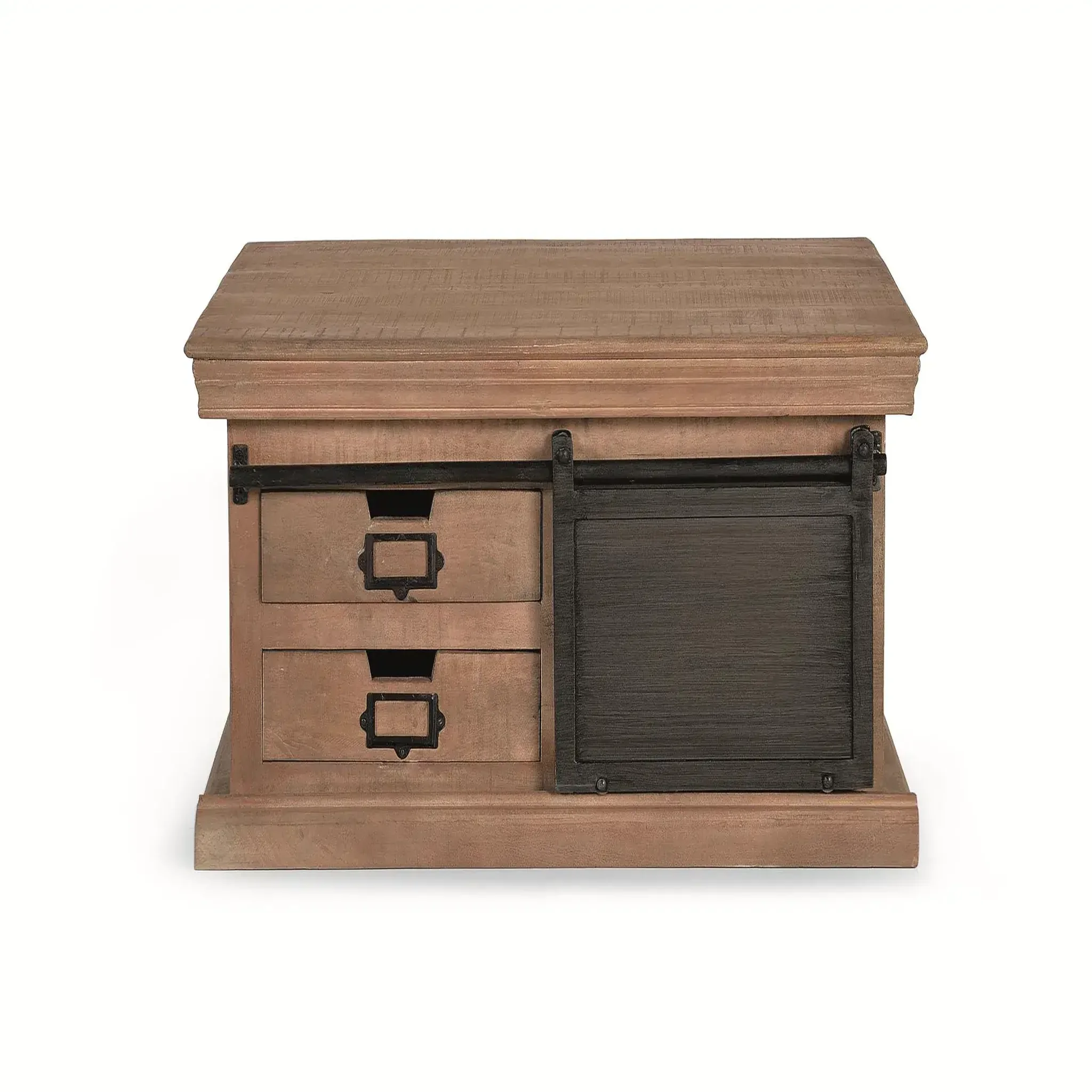 GINER Y COLOMER SL Table basse en bois de manguier 90 cm style industriel moderne