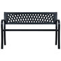 Voir la diapositive 2 : VIDAXL Banc de jardin 125 cm Noir Acier