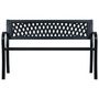 Voir la diapositive 2 : VIDAXL Banc de jardin 125 cm Noir Acier
