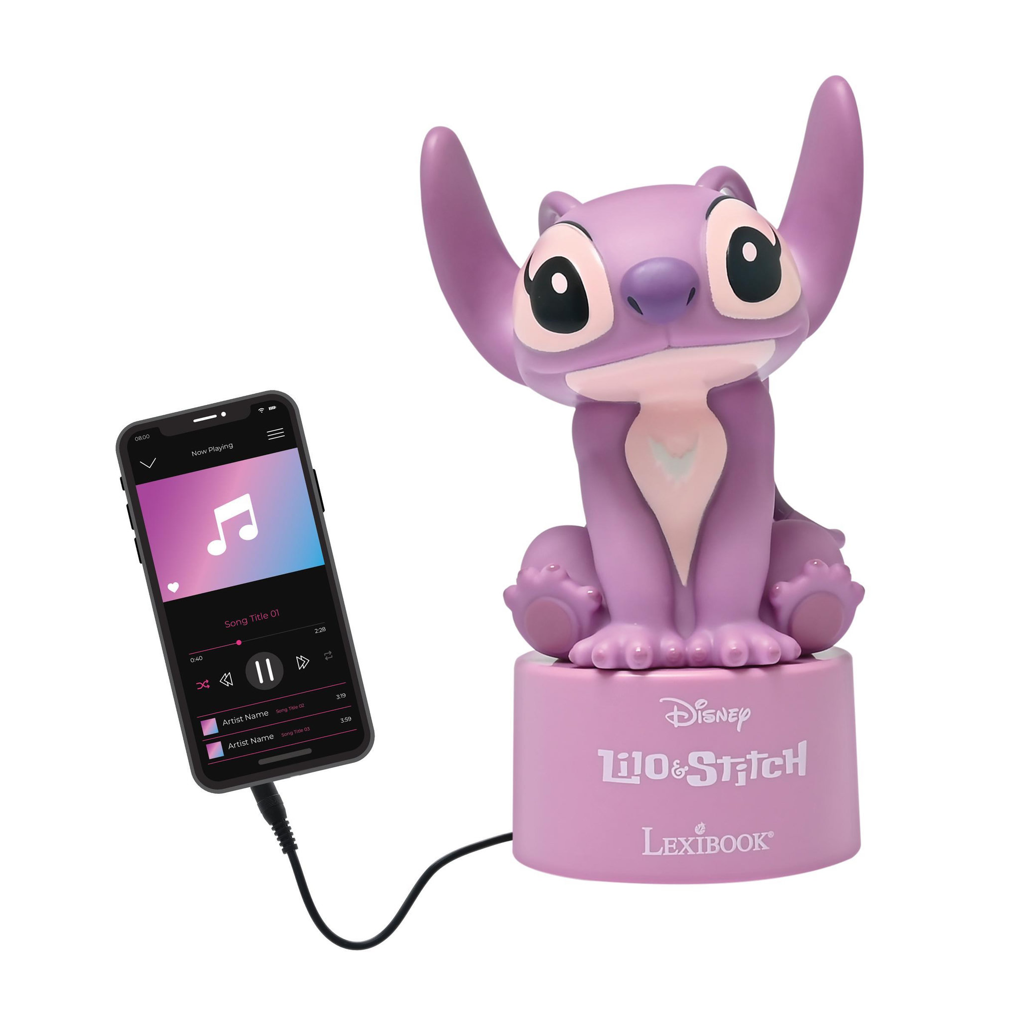 Voir la diapositive 5 : Lexibook Enceinte veilleuse Stitch Angel