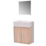 Voir la diapositive 2 : VIDAXL Meubles de salle de bains trois pieces Beige