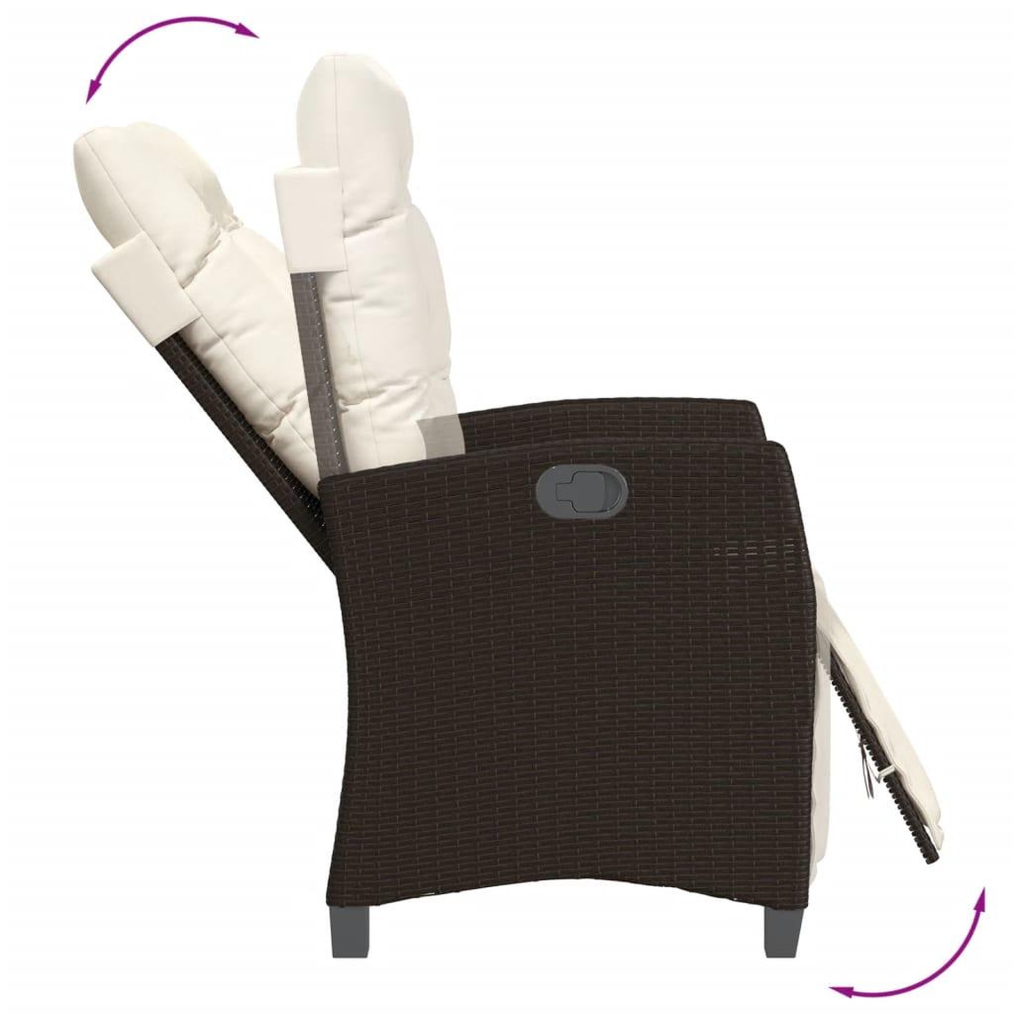 Voir la diapositive 4 : VIDAXL Ensemble a manger de jardin et coussins 9 pcs marron poly rotin