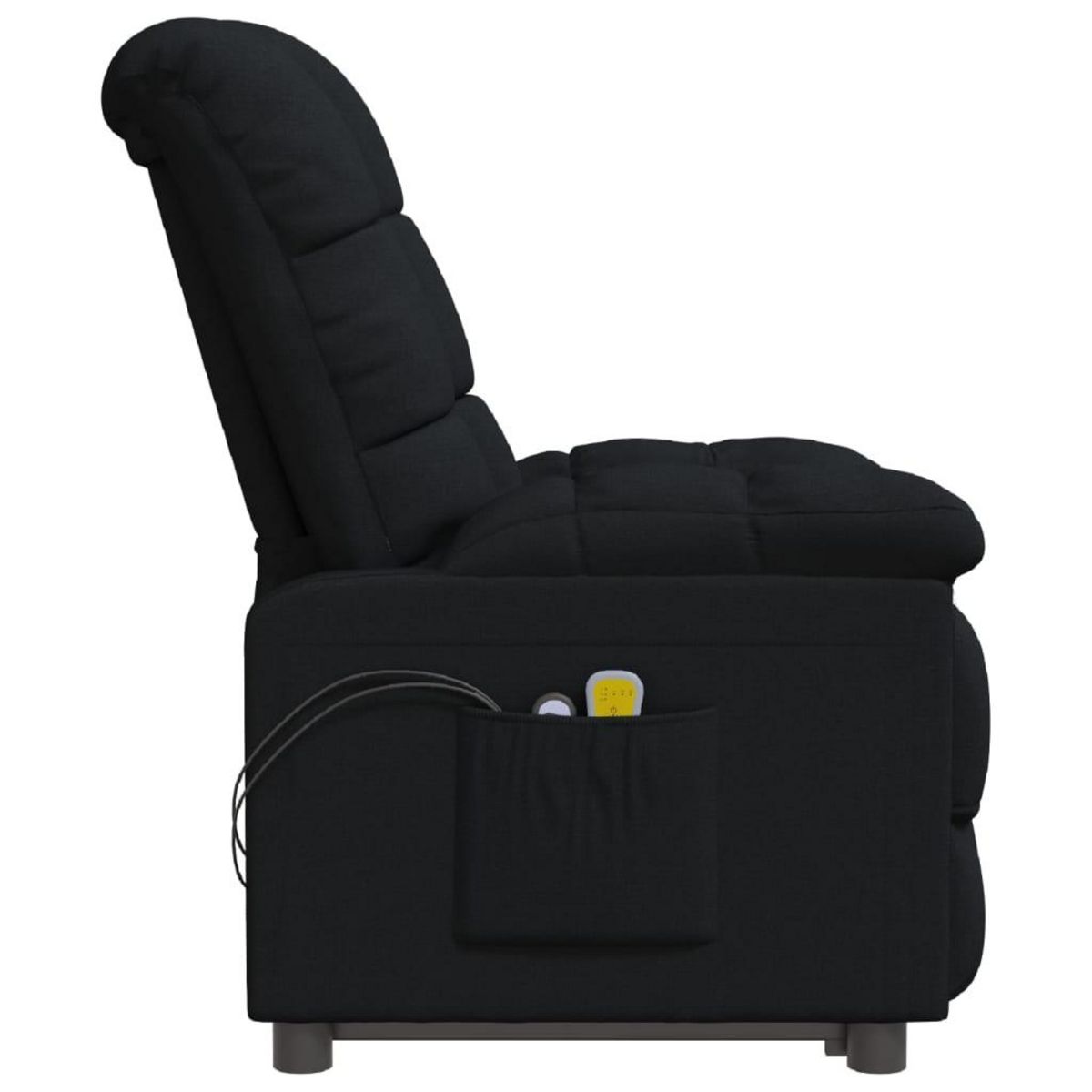 VIDAXL Fauteuil electrique de massage Noir Tissu