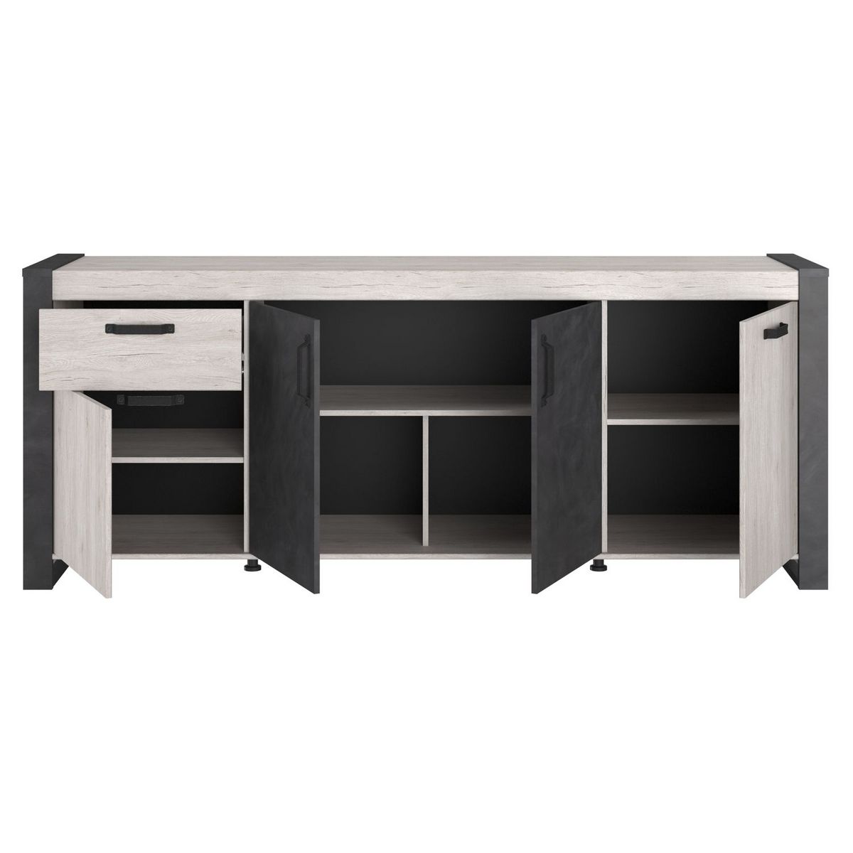 Buffet 4 portes L218 cm ELLA