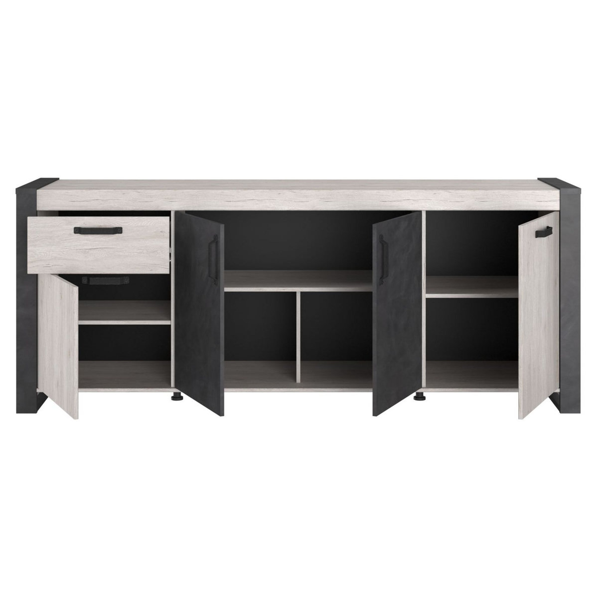 Buffet 4 portes L218 cm ELLA